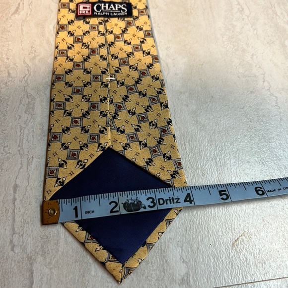 Ralph Lauren CHAPS silk tie - Picture 6 of 7